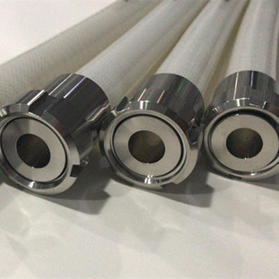 BSCI factory made Platinum food grade silicone braided hose with glass fiber