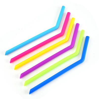 SEDEX Factory Promotional gifts colorful eco friendly flexible silicone juice drinking straw