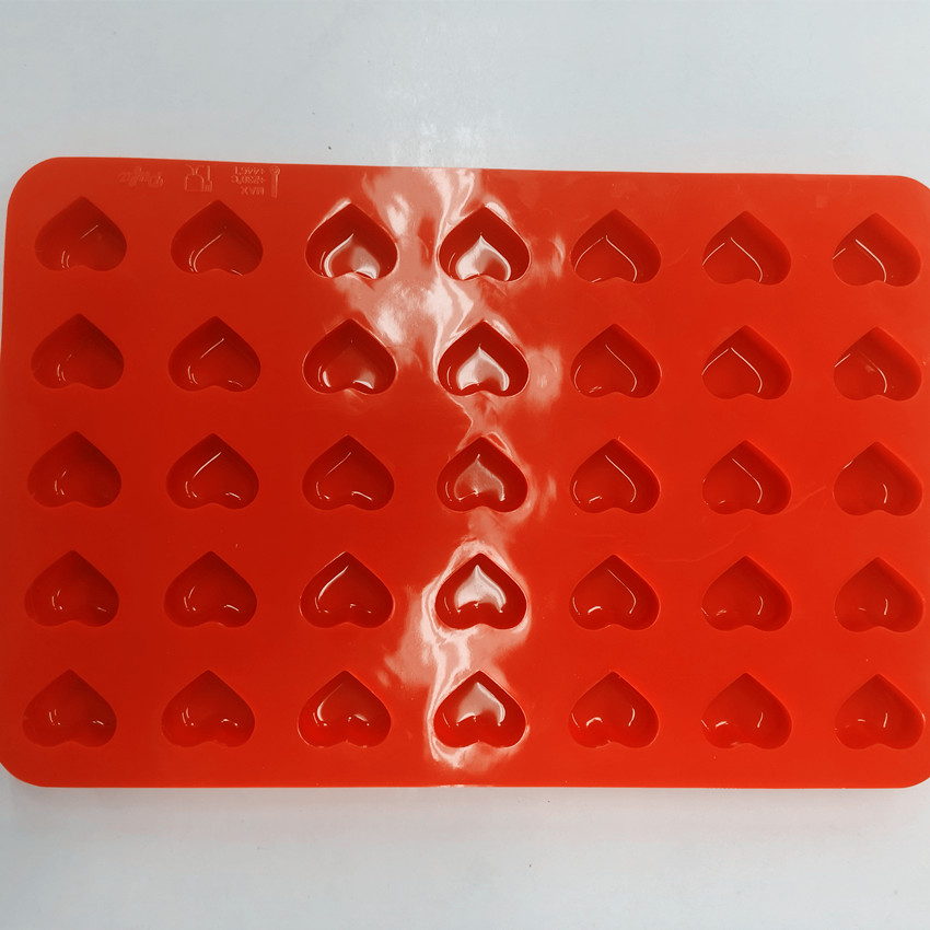 Heart Shaped Silicone Chocolate Mold Candy Mold Soft Sweets Mold Ice Tray