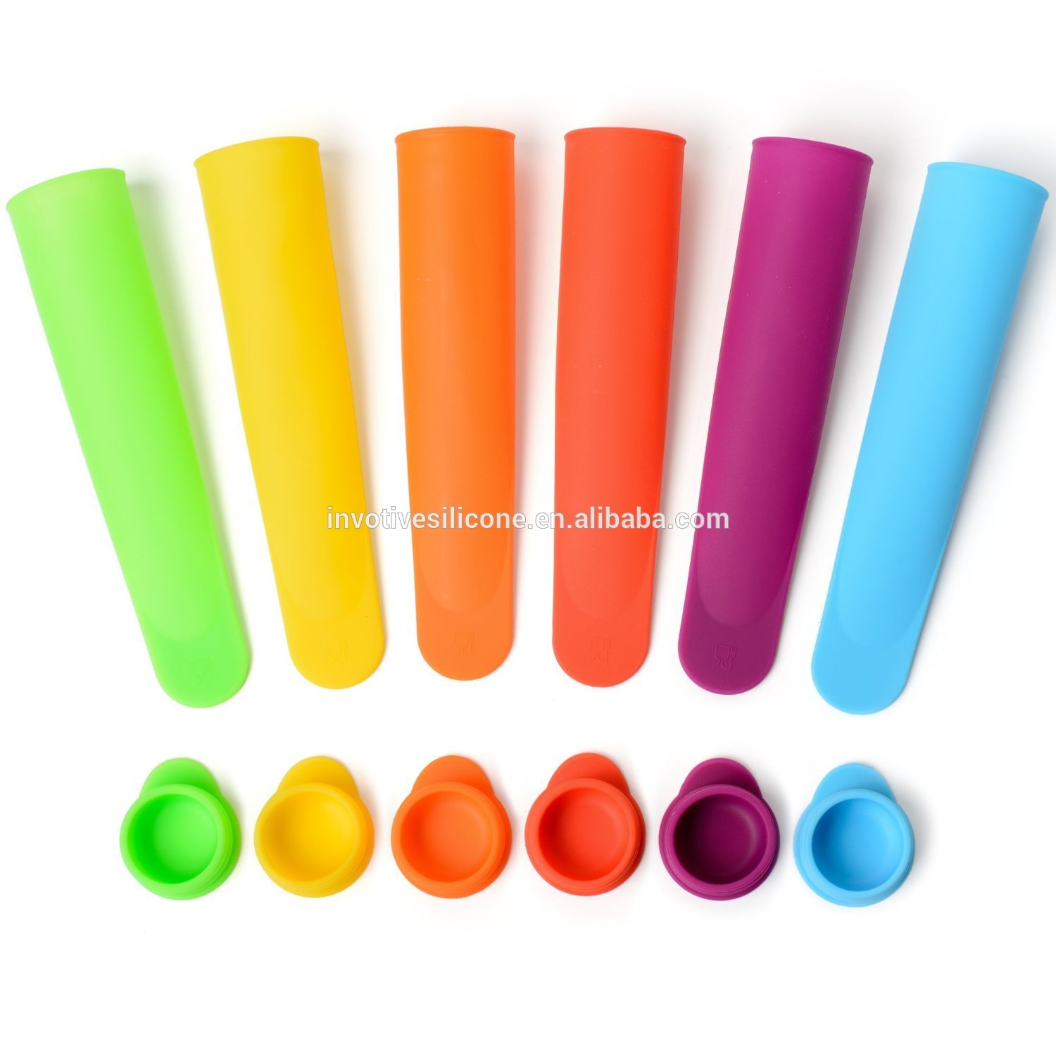 BPA free Food grade silicone ice lolly mould ice cream popsicle molds for ice pop DIY