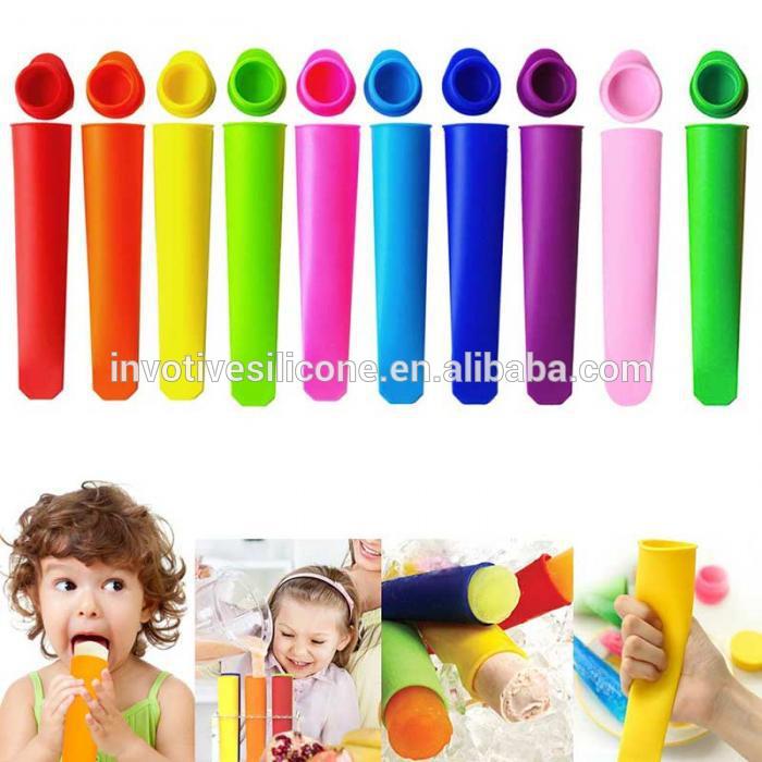 BPA free Food grade silicone ice lolly mould ice cream popsicle molds for ice pop DIY