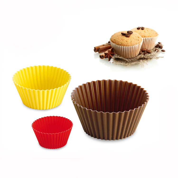 Non-stick Silicone Baking Cups Cupcake Silicone Muffin Cake Mold