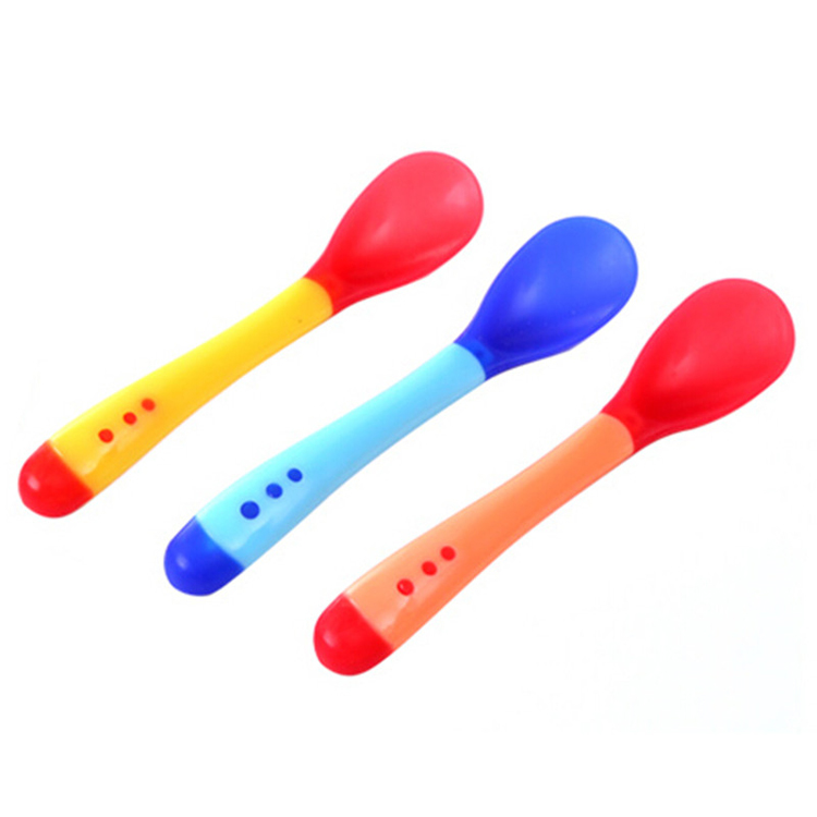 Wholesale Custom Temperature Sensing Baby Spoon Changing Spoon
