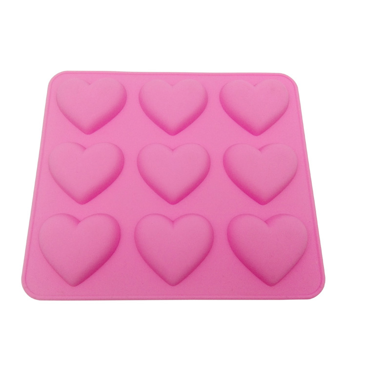 LFGB Approved Heart Shape Silicone Chocolate Mold Cake Mold