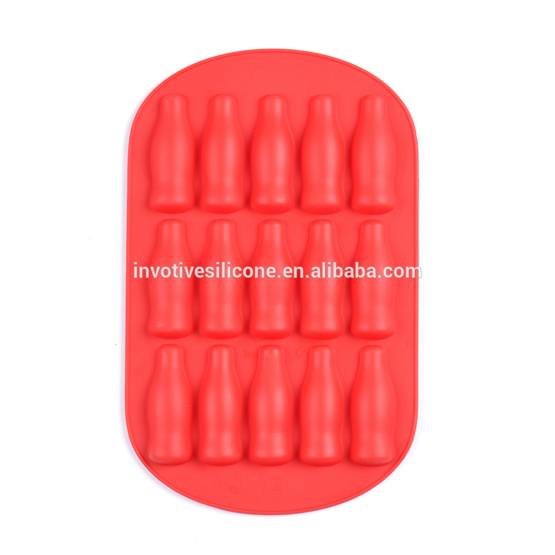 BSCI Factory Food grade bottle shape silicone ice cube trays ice mold for promotional gift
