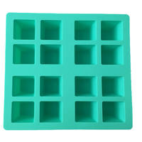 16 cavity square silicone ice cube tray ice form ice tray