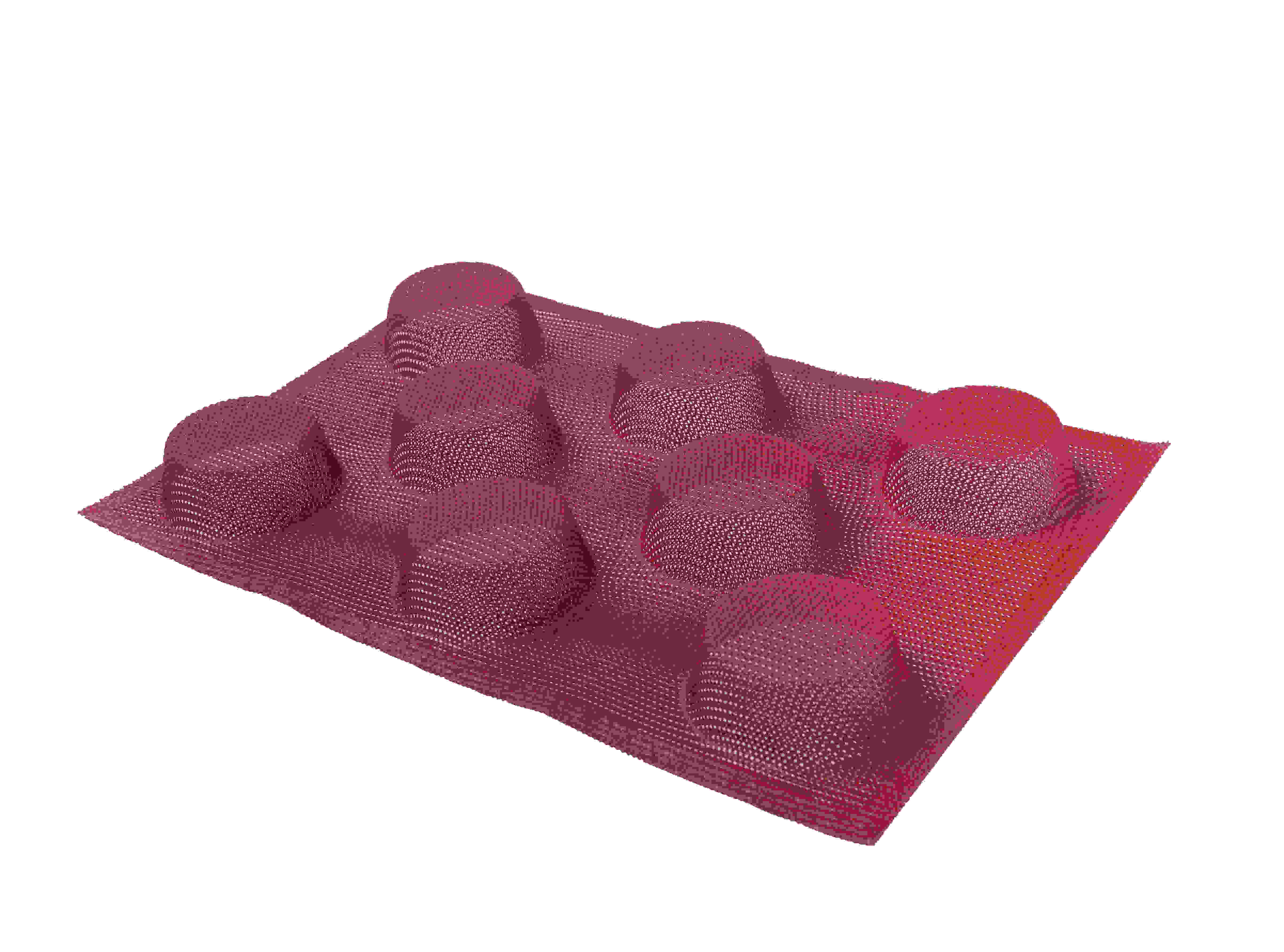Non Stick Silicone Baking Molds Perforated Bun Bread Forms Round Shapes