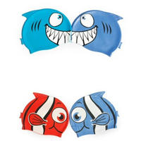 Kids Cartoon Swimming Cap Fish-shaped Swimming Cap Waterproof Silicone SwimmingCap